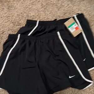 Nike Black Shorts with White Accents girls youth xl